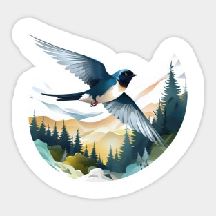 Swallow Bird Sticker